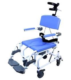 Alimed COMMODE, SHOWER ALUMINUM TILT HEALTHLINE EZEE LIFE 18" D/S
