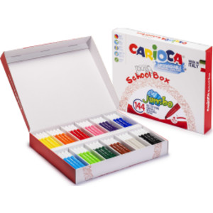 Jumbo Maxi Tip Felt Tip Washable Pens School Box - 144 Pieces