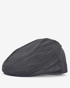 Waxed Flat Cap Classic Black