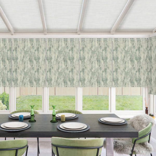 Wonder Blackout Seafoam Roller Blind