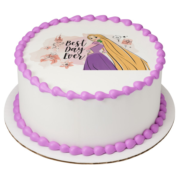 Disney Princess Rapunzel Best Day Ever PhotoCake® Edible Image®