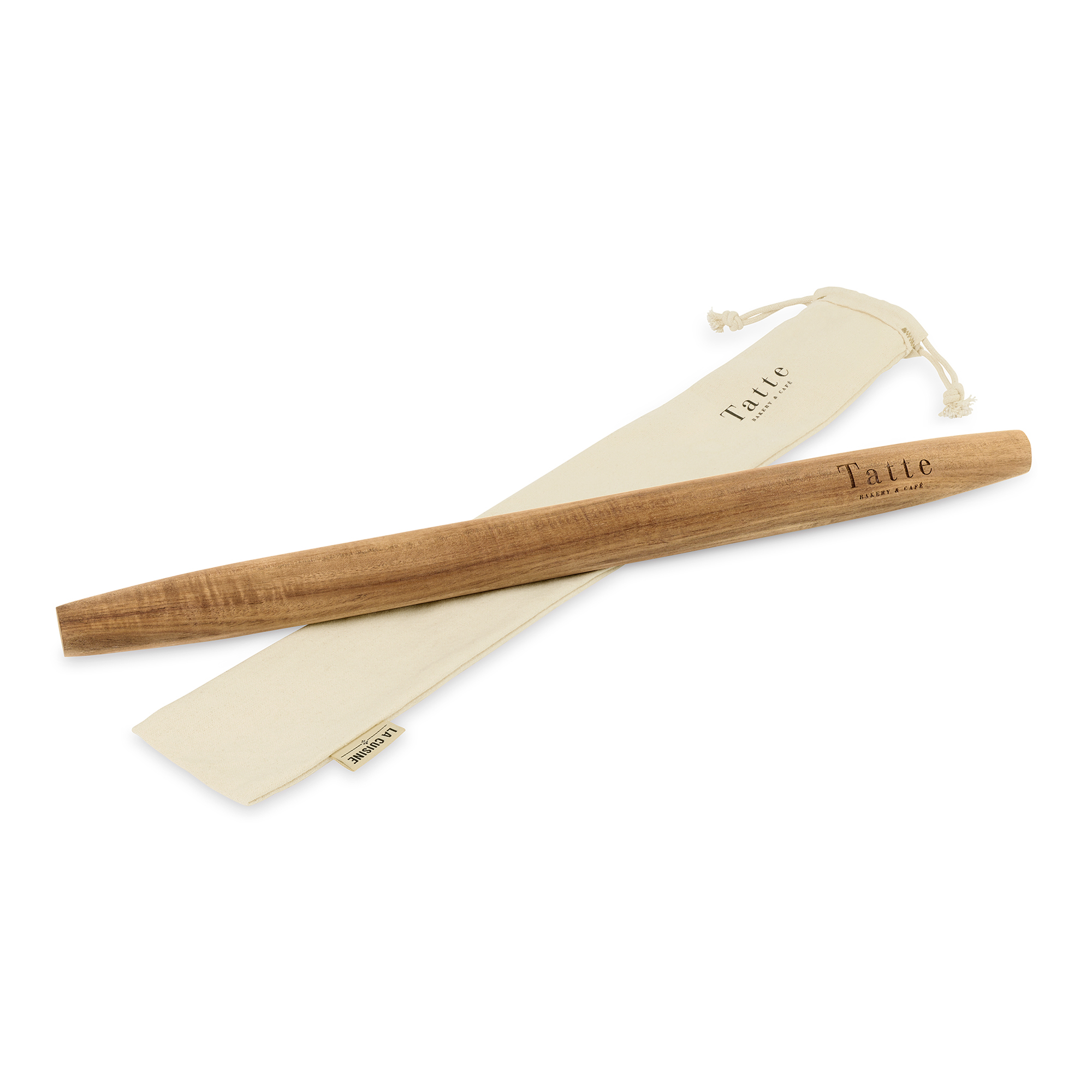 La Cuisine French Rolling Pin with Storage Bag-La Cuisine