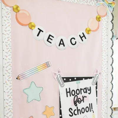 Fadeless Schoolgirl Style Bulletin Board Paper, Pretty in Pink 47.25" x 50', 1 Roll example 2