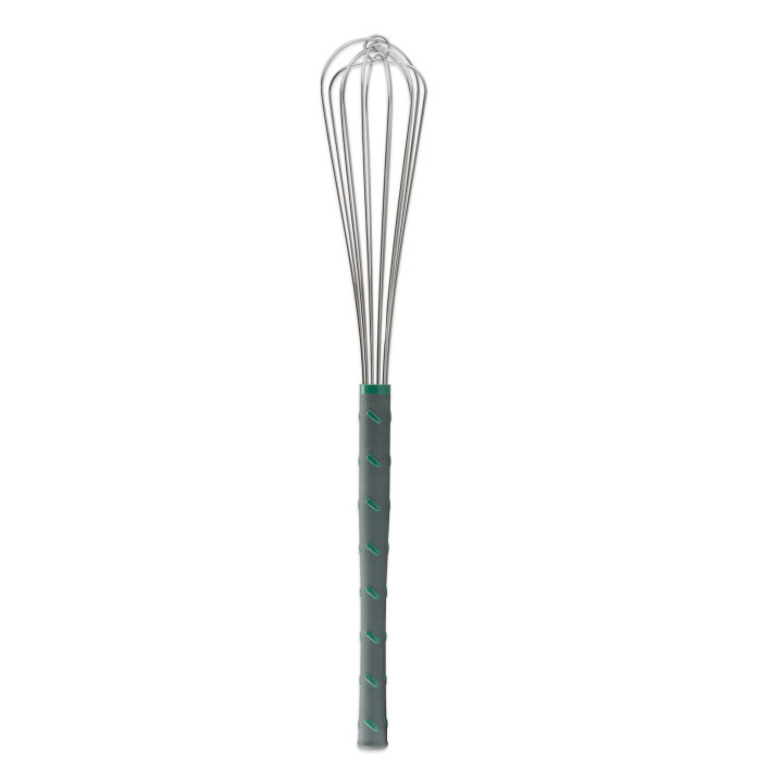 24-inch stainless steel French whip with nylon handle