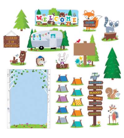 Woodland Friends Welcome Bulletin Board Set
