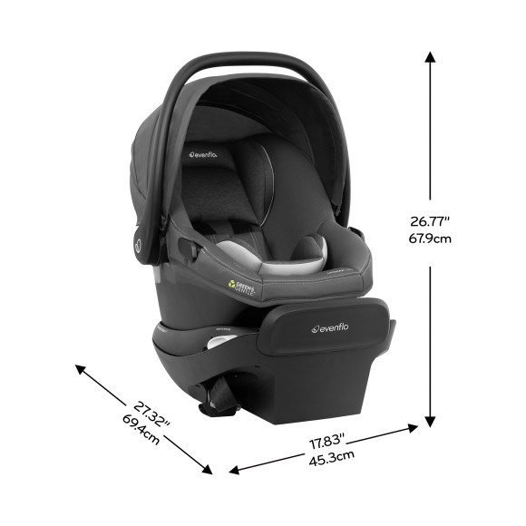 Revolve180 LiteMax NXT Rotating Infant Car Seat with Green & Gentle Specifications