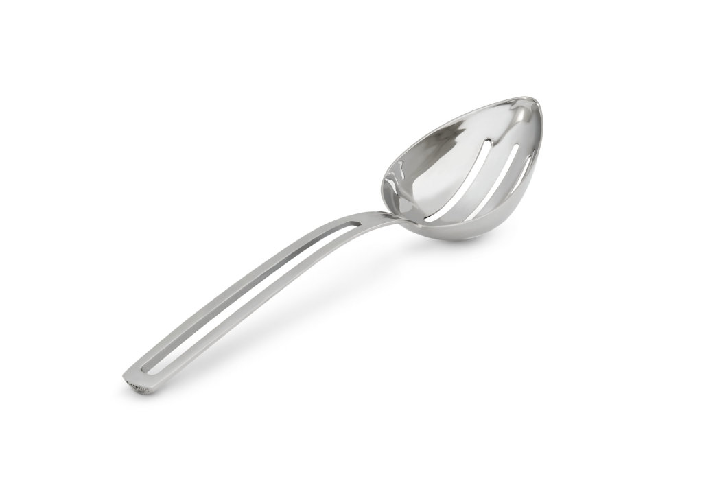 ½-cup Miramar® contemporary stainless steel slotted oval serving spoon