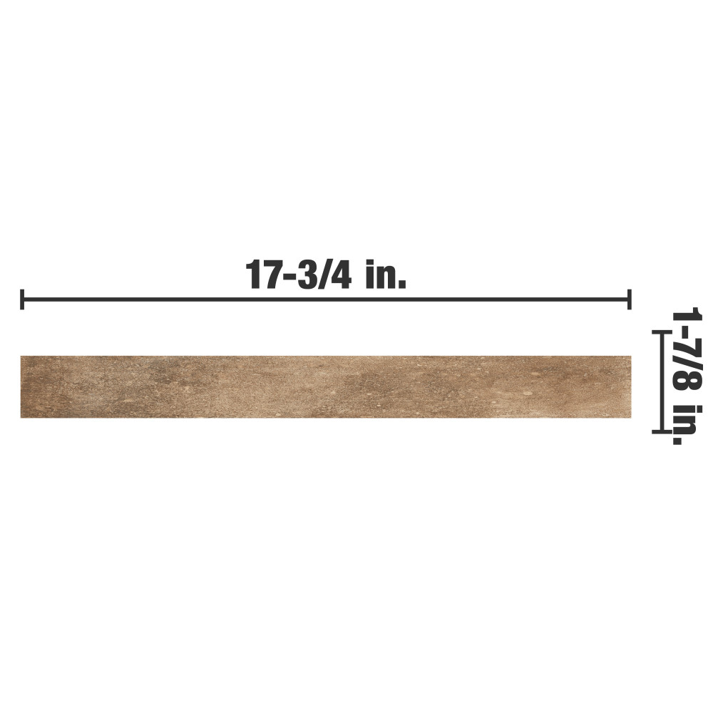 Sedona Sunset 1-7/8 in. x 17-3/4 in. Porcelain Floor and Wall Tile