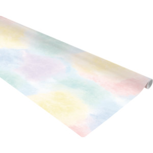 Bulletin Board Paper - Watercolor, 48" x 12', Pack of 4