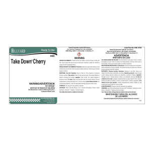 Label RTU 466 Take Down Cherry