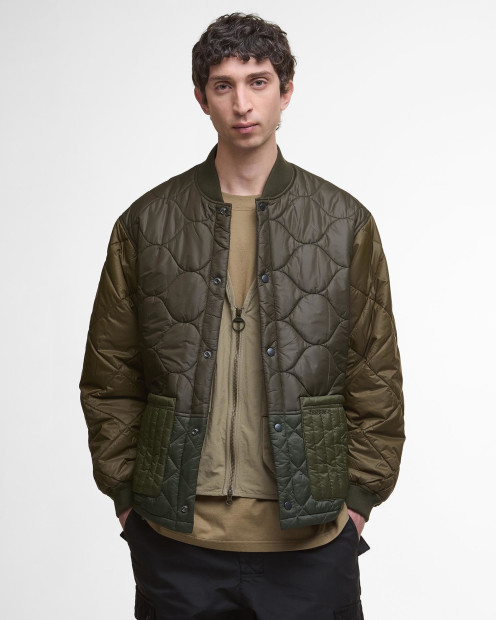 Giacca trapuntata Cording Army Green