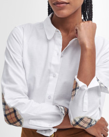 Lavender Tailored Long-Sleeved Shirt White-Hessian Tartan