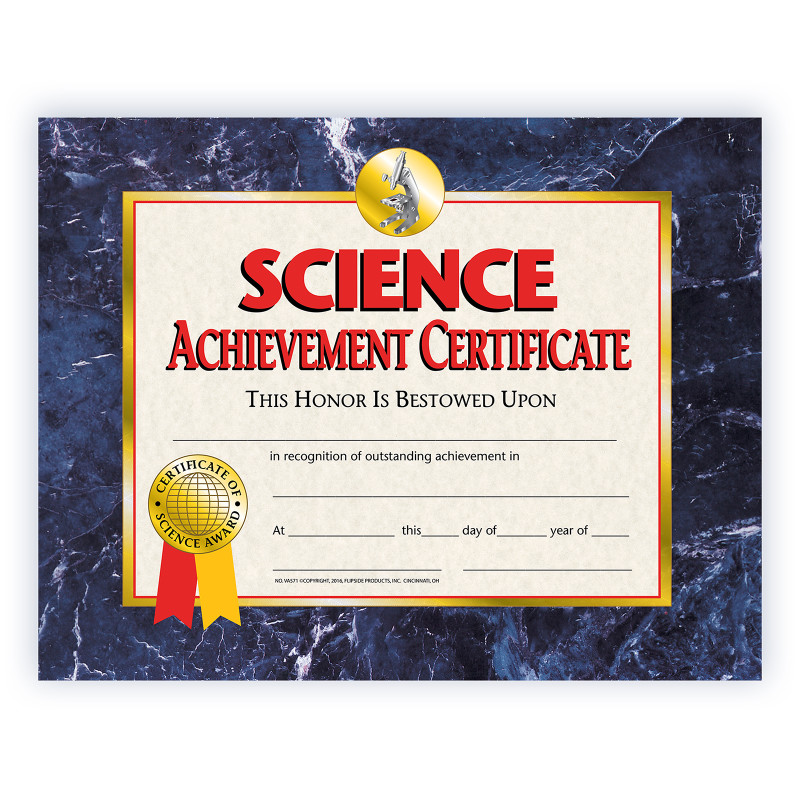 Science Achievement Certificate