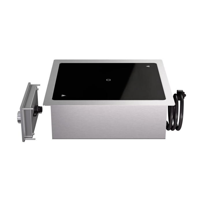 208- to 240-volt 2,900-watt single-hob drop-in induction range with programs
