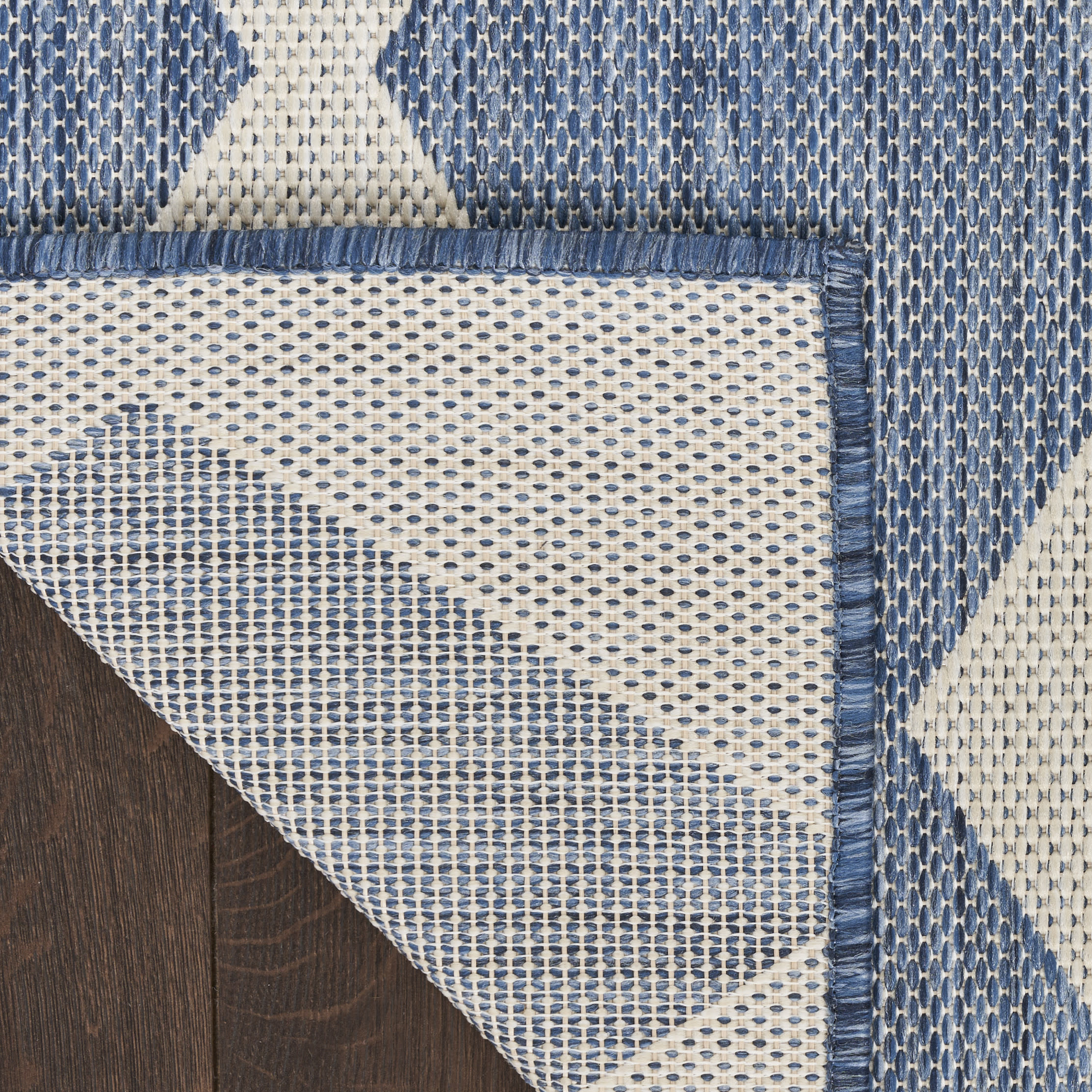 Nourison Positano 4' x 6' Navy Blue Modern Rug