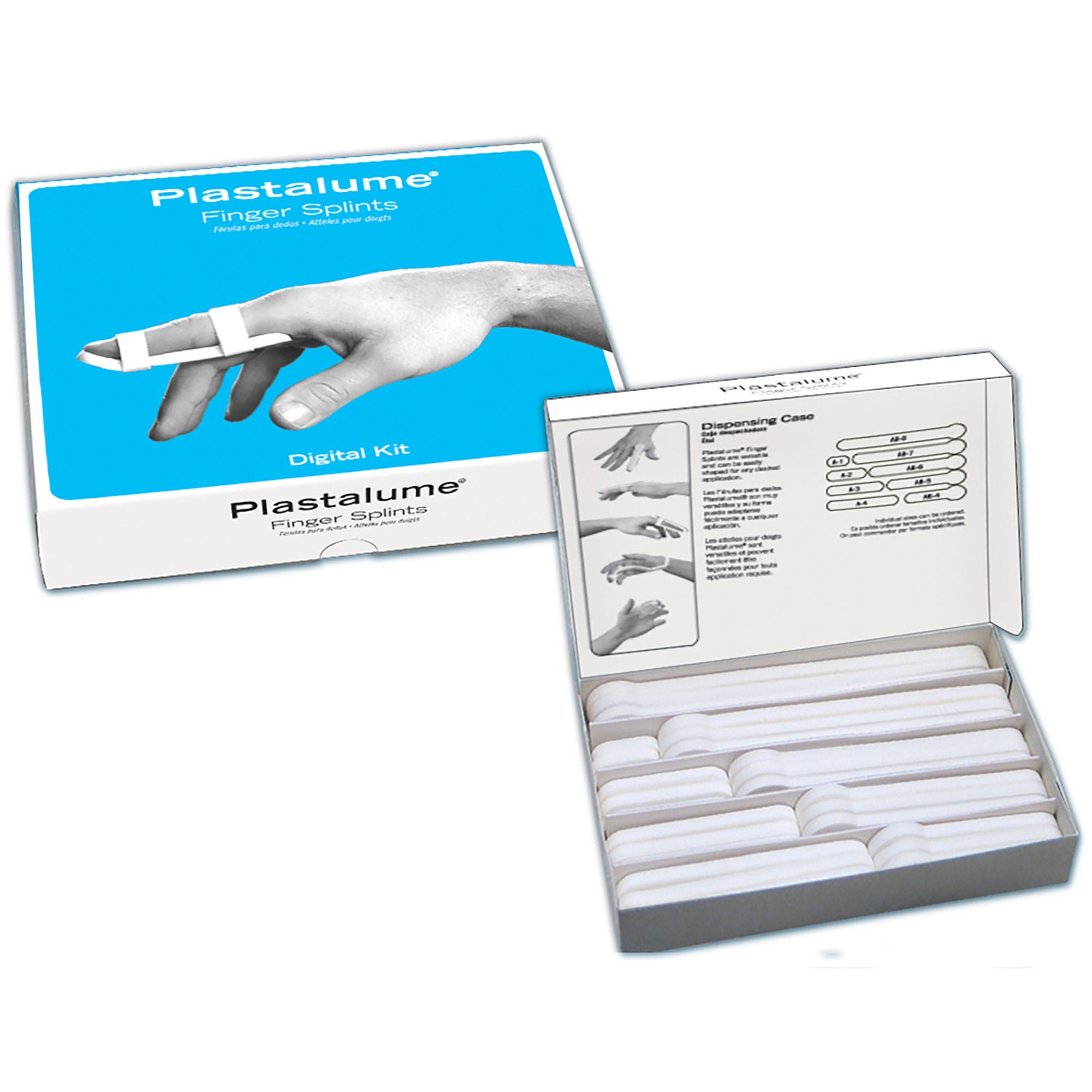 Brownmed FINGER SPLINT KIT, PLASTALUME ALUM ASTD (27/BX)