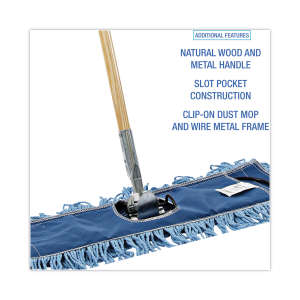 Boardwalk, Synthetic Dust Mopping Kit, 24"W, Blue
