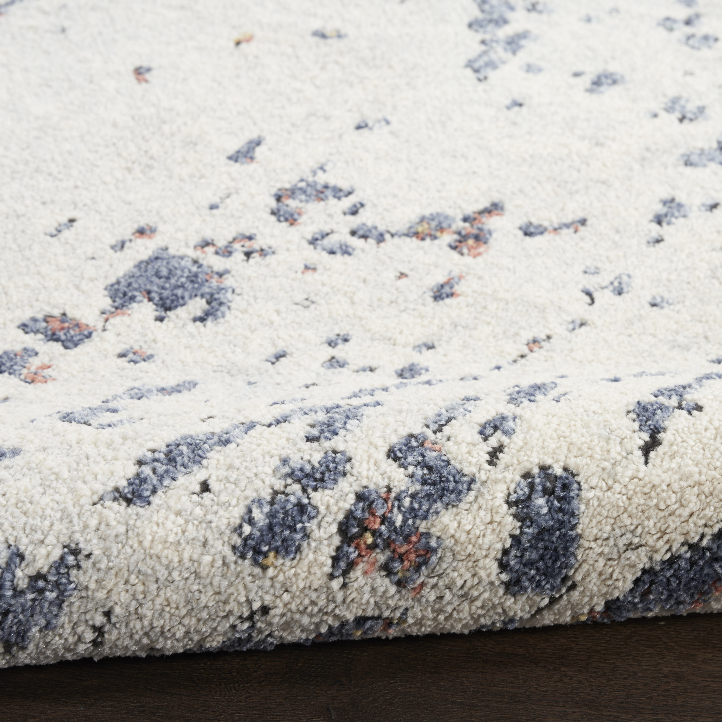 Nourison Motion 5'3" x 7' Ivory Blue Modern Indoor Rug
