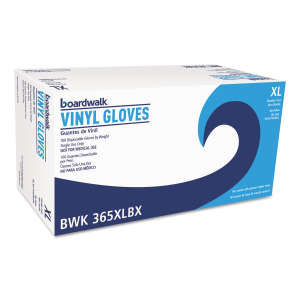 Boardwalk, General Purpose Gloves, Vinyl, 2.6 mil, Powder Free, XL, Clear