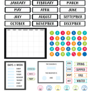 Core Decor Bulletin Board Calendar Set