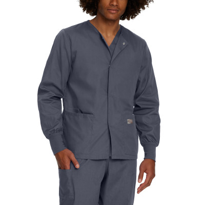 Landau Scrub Zone 75231 Unisex 3 Pocket Warmup Scrub Jacket-Landau