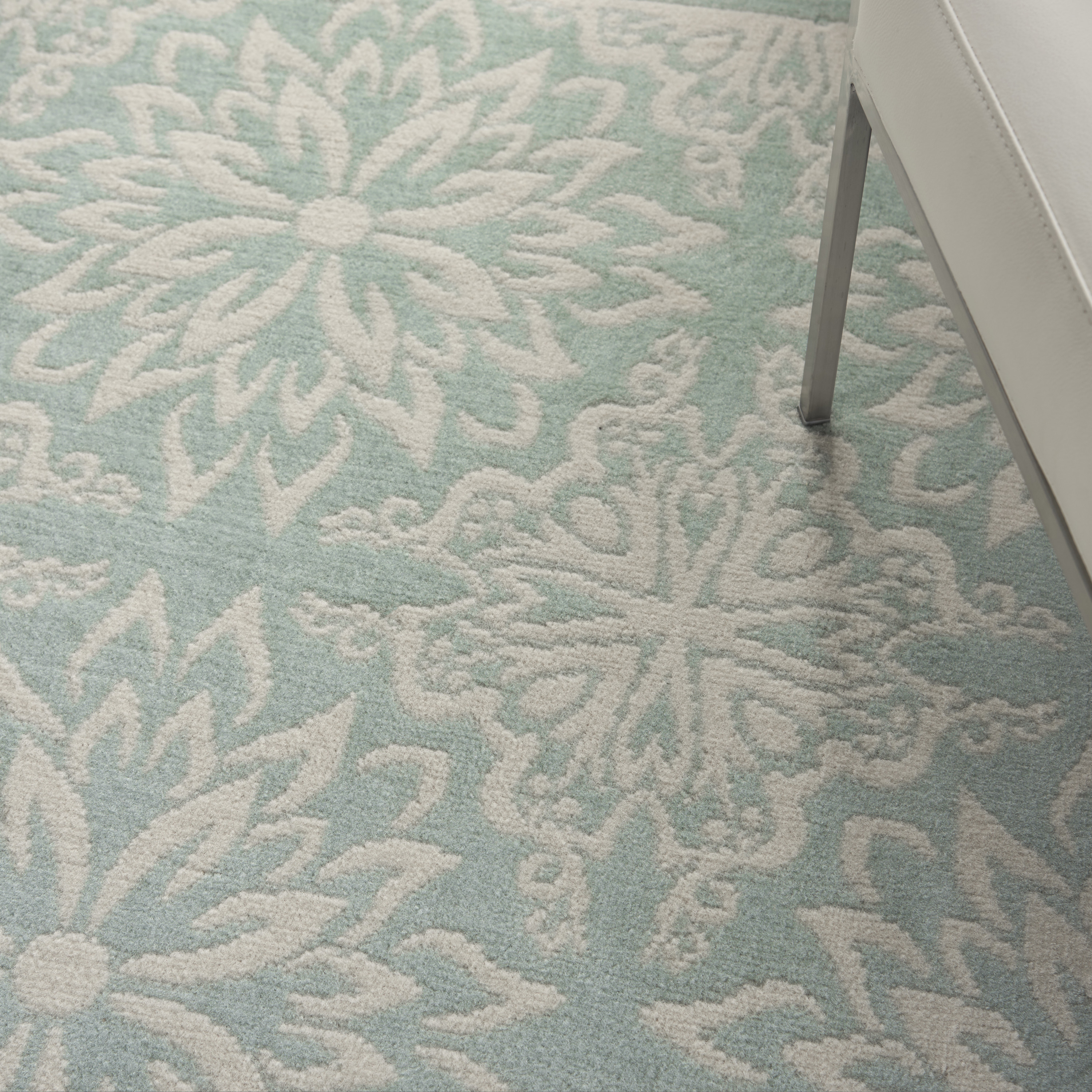 Nourison Jubilant 5'3" x 7'3" Ivory Green Farmhouse Indoor Rug