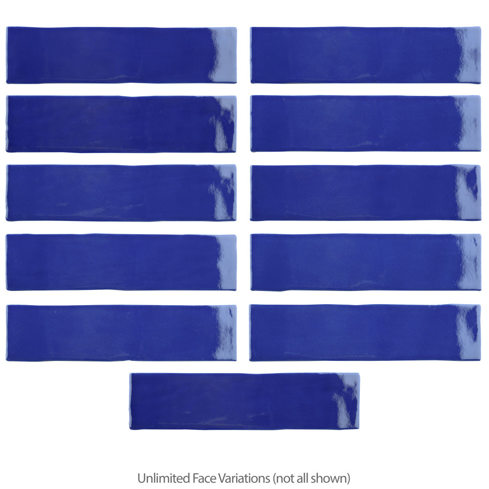 Viva Azul 3 in. x 12 in. Ceramic Wall Tile