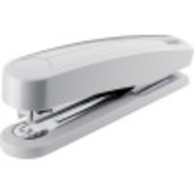 High performance executive stapler for stapling up to 40 sheets and includes temporary pinning and tacking.