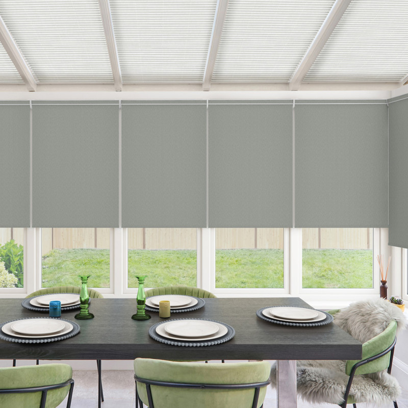 Maura Pewter Roller Blind