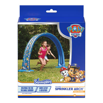 SwimWays PAW Patrol Sprinkler, Inflatable Splash Pad, Pool Furniture & Outdoor Toys, PAW Patrol Party Supplies, Pool Toys for Kids Ages 3 & Up