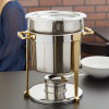 7.25-quart (6.9L) Soup Marmite with Classic Brass Trim