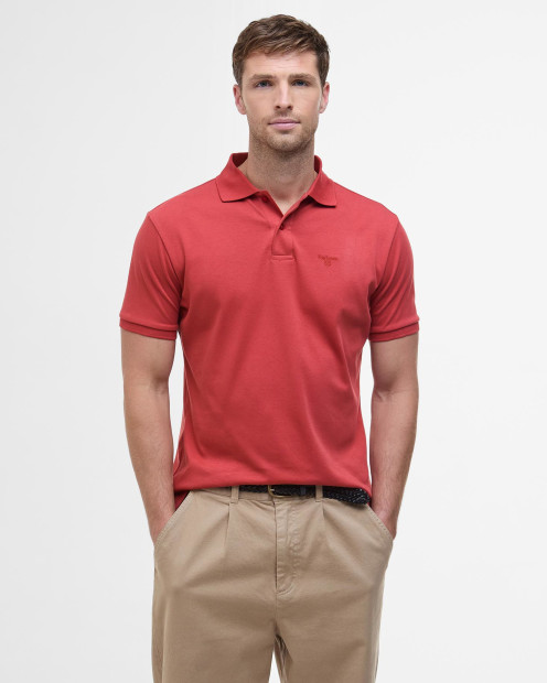 Hylton Short-Sleeved Polo Shirt Red Spice
