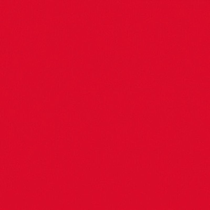 Solid red panel fills the frame, uniformly saturated and untextured, presenting a flat, uninterrupted field under even lighting with no visible objects or depth cues.