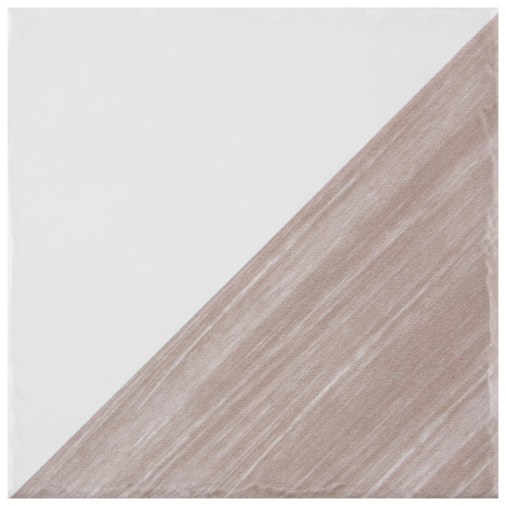 Triangle Rustique Glossy Taupe 5-3/4 in. x 5-3/4 in. Ceramic Wall Tile