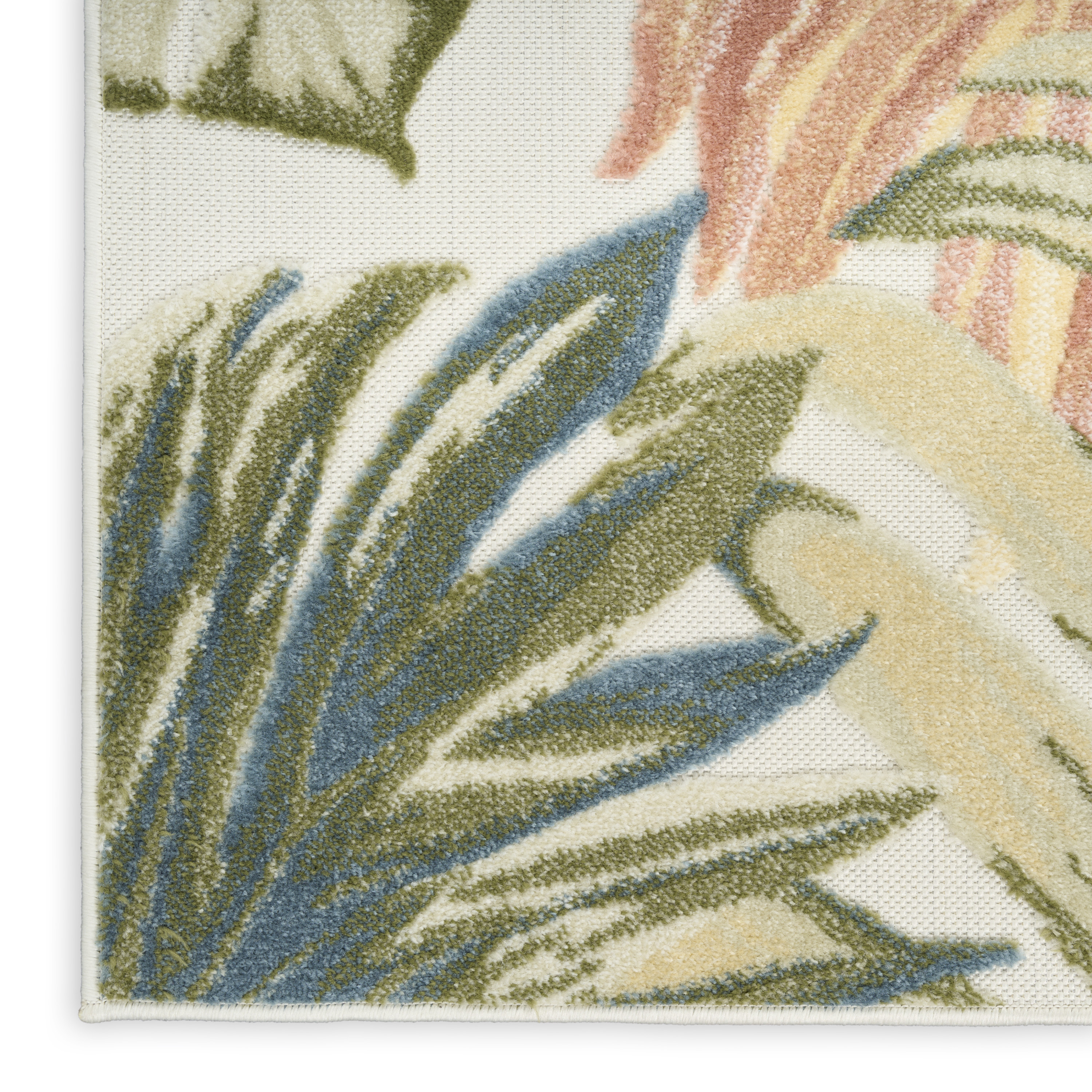 Nourison Aloha 7'10" x 10'6" Ivory Green Modern Rug