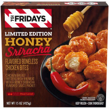 TGI Fridays Frozen Appetizers Limited Edition Honey Sriracha Boneless Chicken Bites, 15 oz. Box