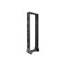 Seismic Frame Two-Post Rack 7 ft. H (2.1 m) x 19 in. W 44U Tapped #12-24 Painted Rails Black