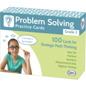 Problem Solving Practice Cards, Grade 3