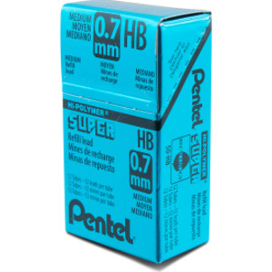 Super Hi-Polymer Lead Refill (0.7mm) Medium, HB, 12 Pieces/Tube, 12 Tubes/Box