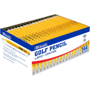 Pre-Sharpened #2 Golf Pencils, 144-Count
