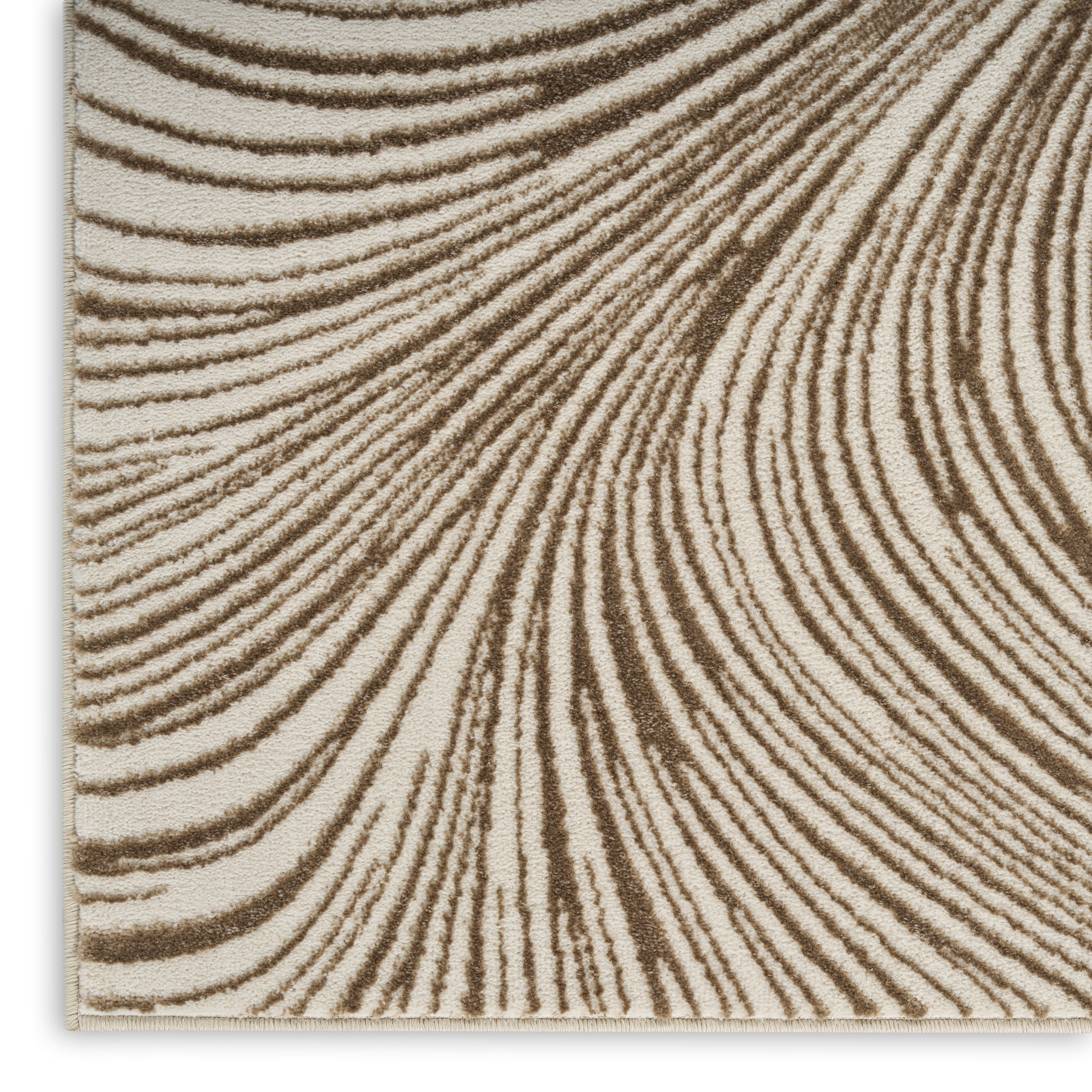 DKNY Central Park West 6' x 9' Beige Brown Modern Indoor Rug