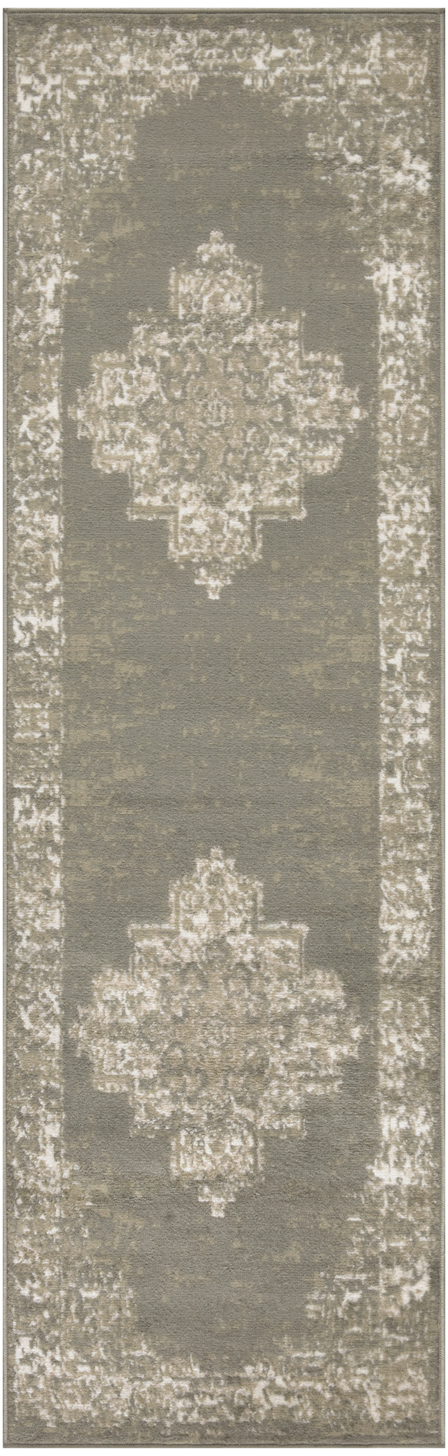 Nourison Grafix 2' x 6' Olive Vintage Indoor Rug