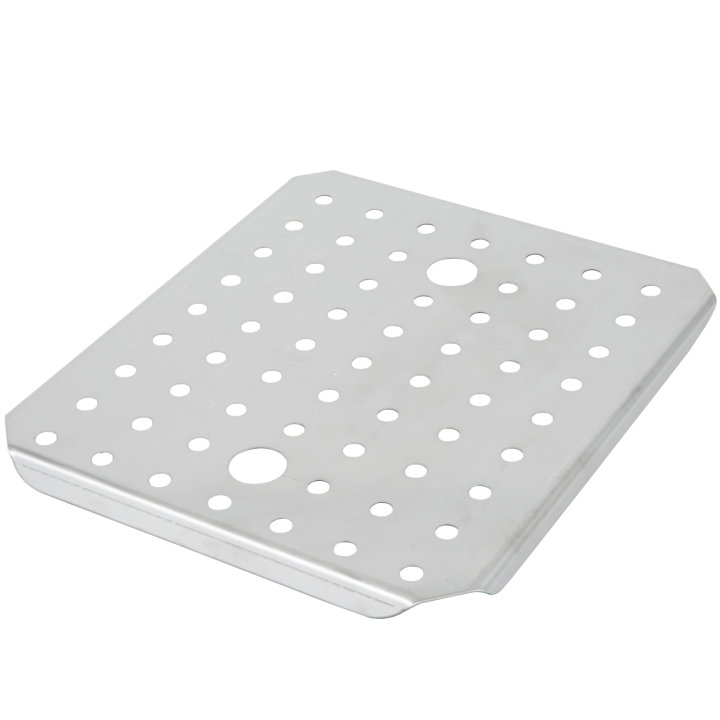 Two-thirds-size Super Pan V® stainless steel false bottom