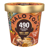 Peanut Butter Cookie Dough and Fudge Light Ice Cream, Lower Calorie Frozen Dessert Pint, 16 fl oz