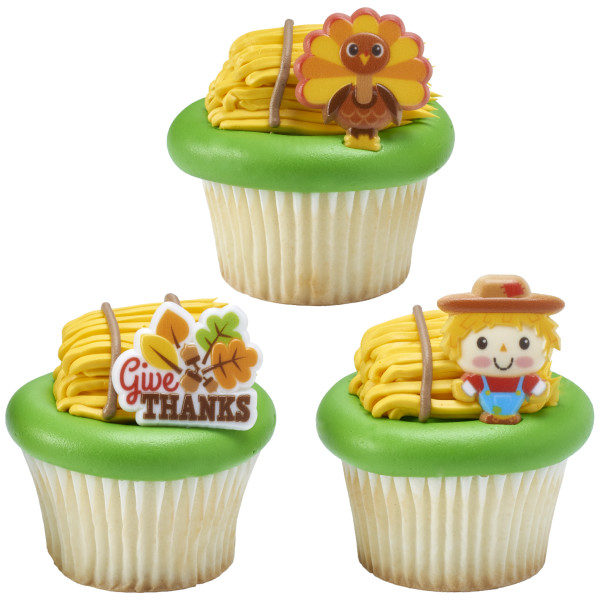 Harvest Friends Cupcake Rings