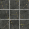 Enso Graphite 5×5 Kintsugi Field Tile Matte
