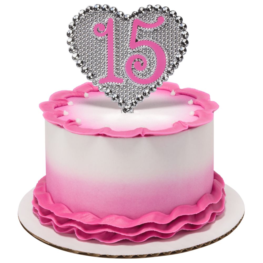 Image Cake La Quinceañera Pink and Purple 15