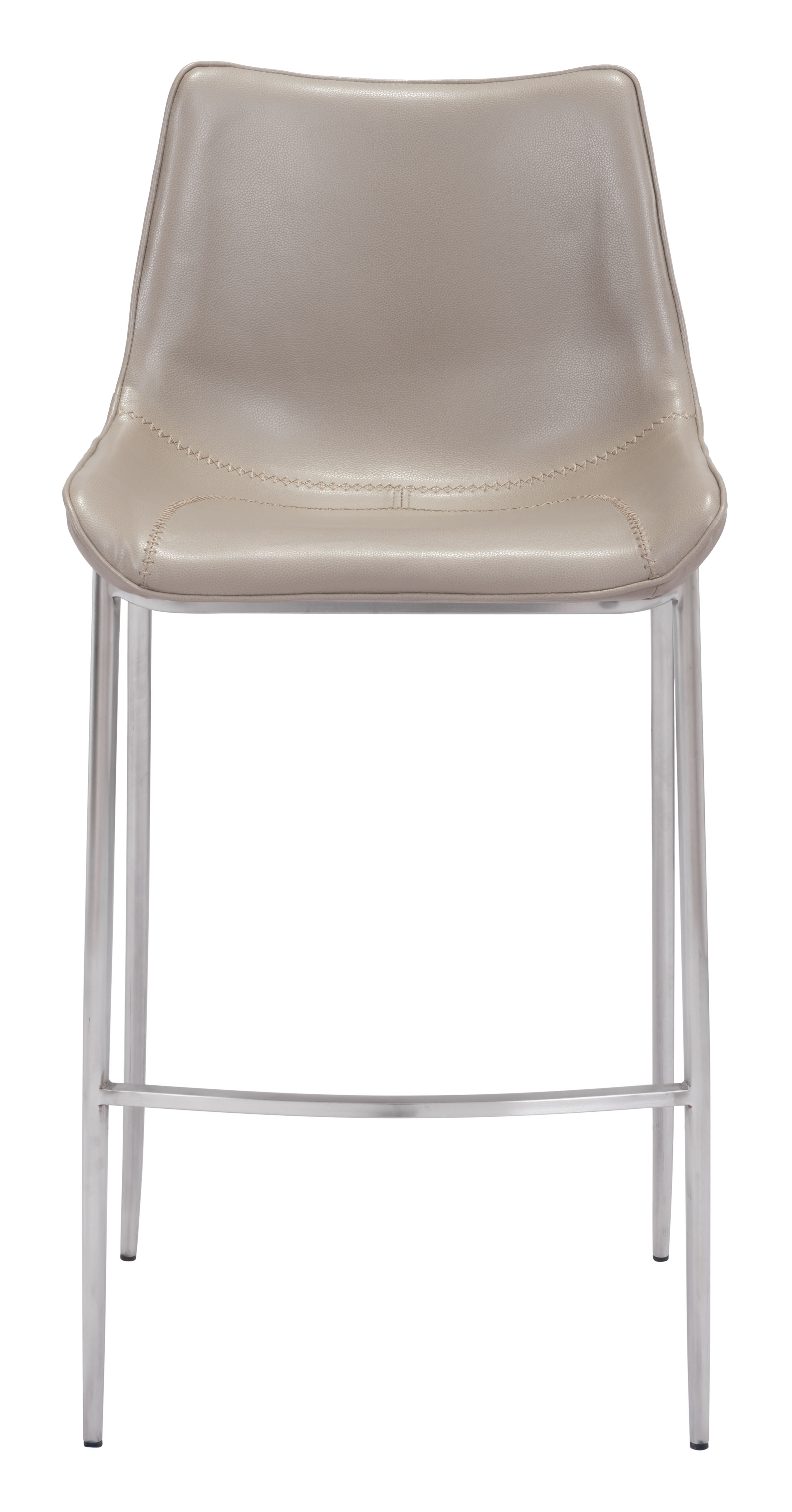 Magnus Barstool (Set of 2) Brown & Silver product image