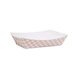 Spring Grove, Red Plaid Food Tray - 3 lb, 1000/Case