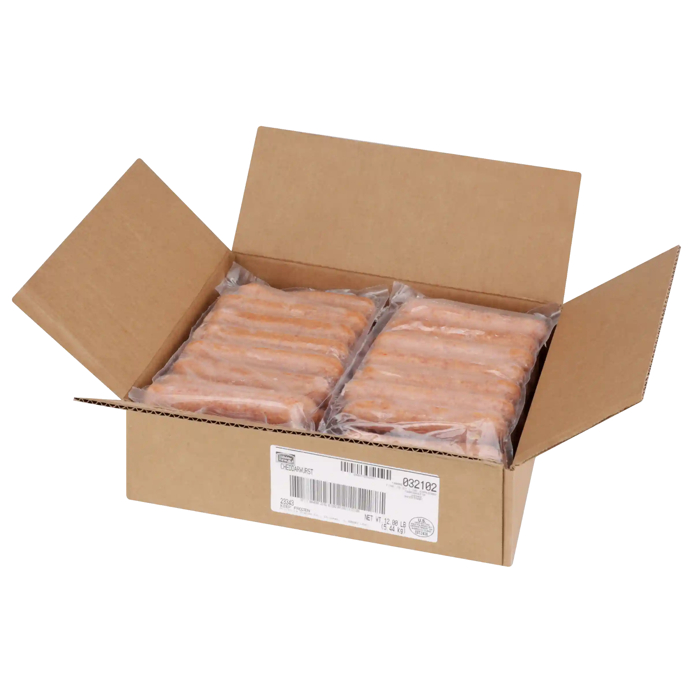 Hillshire Farm® Cheddarwurst® Fully Cooked Skinless Dinner Sausage Links, 5:1 Links Per Lb, 6 Inch, Frozen_image_31
